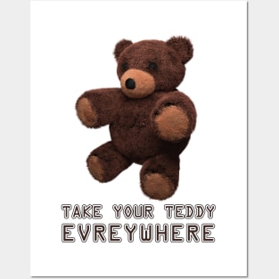 3d teddy bear Posters and Art